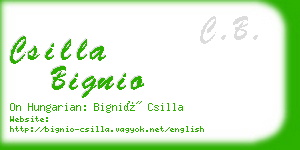 csilla bignio business card